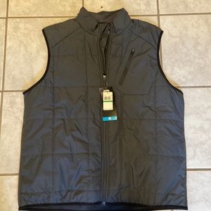 A Brand New PGA Tour Thermaflux Gray Golf Vest. Size Large